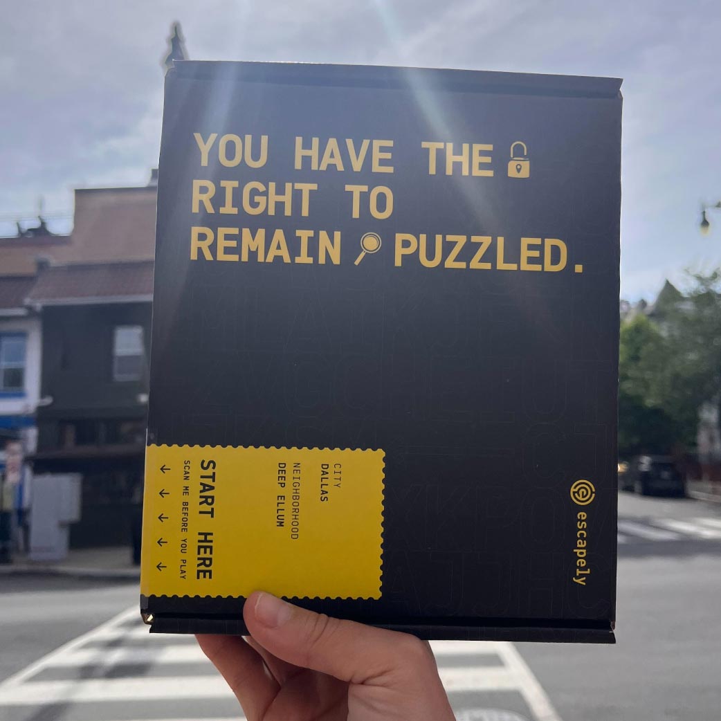 Up close picture of escape room in a box