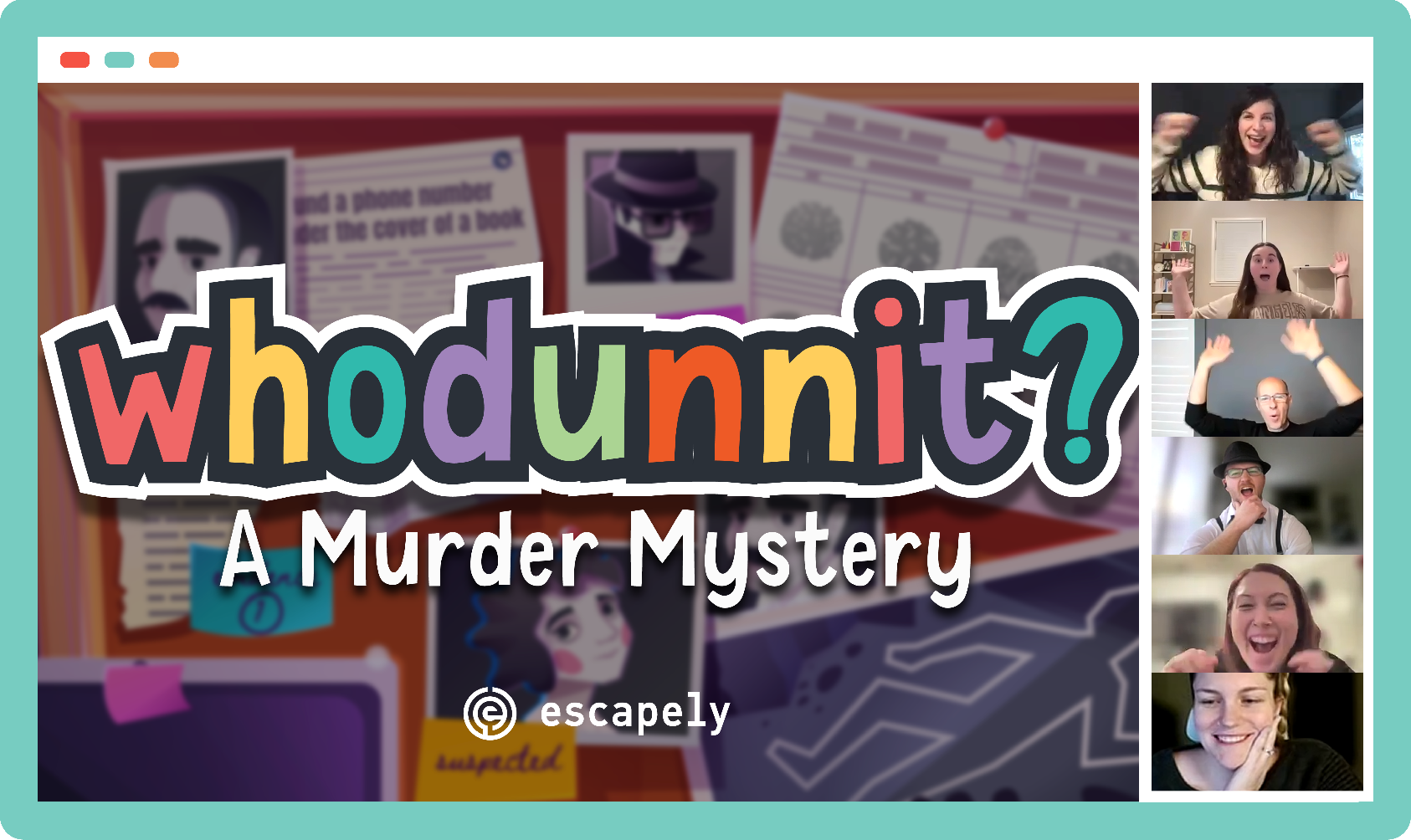 Escapely virtual event with players