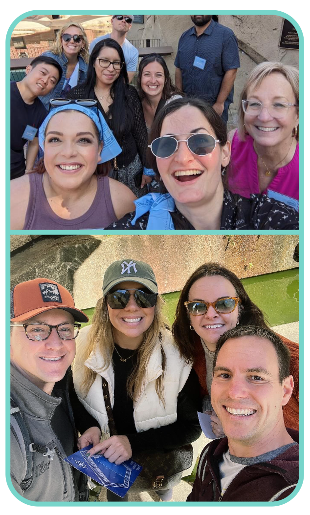 An assortment of photos from Escapely team building games