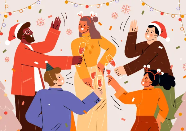 Virtual holiday party