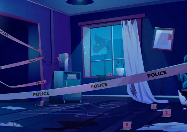 Virtual murder mystery