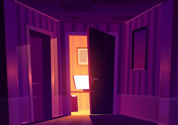 Hosted virtual escape room